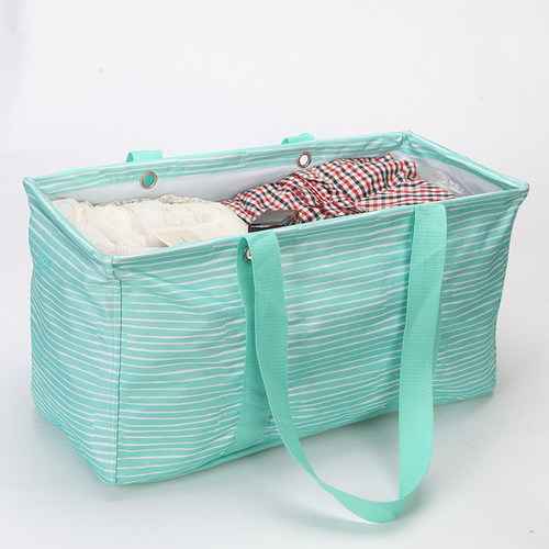 出美国超大收纳框防水牛津布车载收纳筐可手提卧室脏衣篮露营收纳 - 图0