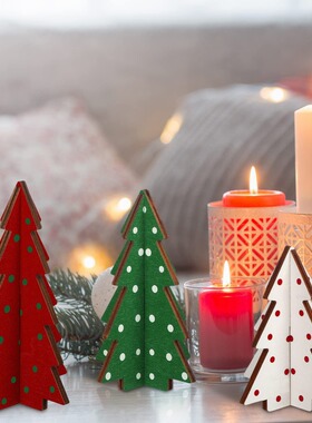 Christmas decorations, wooden ornaments for Christmas tree