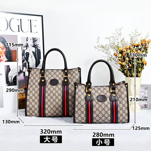 包包女式2025新款高级感通勤托特包硬挺立体大容量手提单肩斜挎包 - 图1