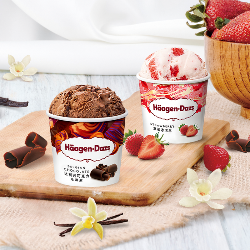 Häagen·Dazs 哈根达斯 冰淇淋 473ml/392g*2杯*2件