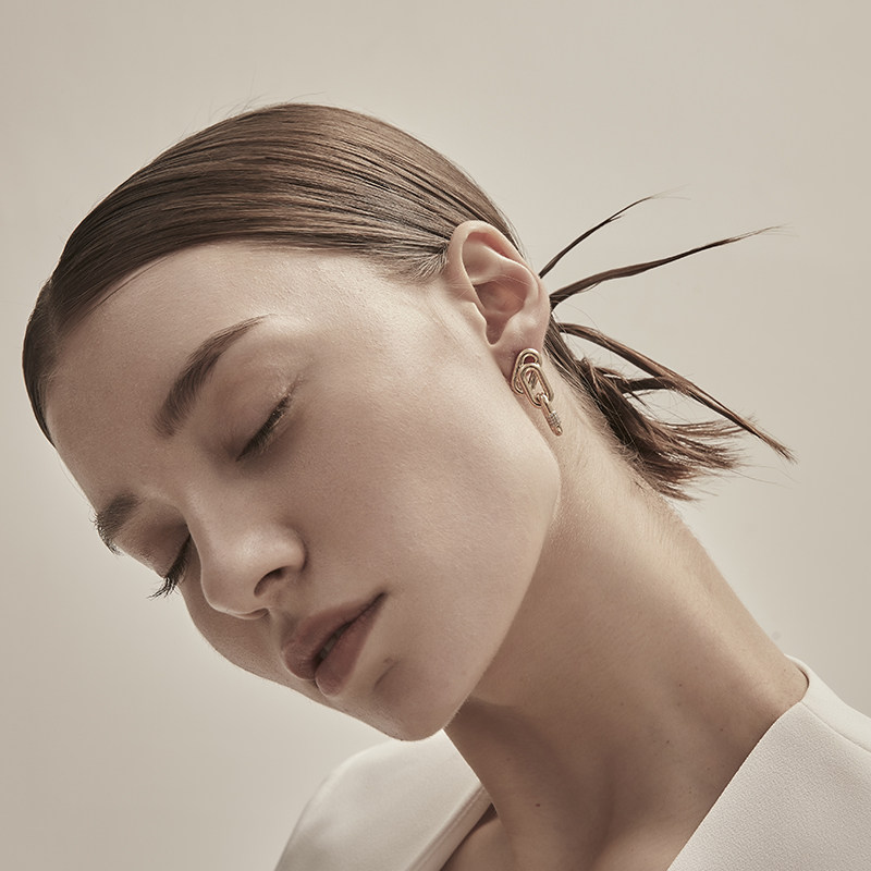 mistova设计师18k金轻奢ins耳钉 mistovajewelry耳钉