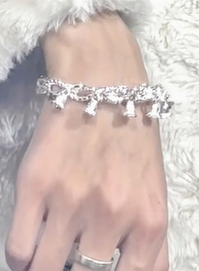 铃兰花缠绕手镯女新中式气质开口手环小众高级感百搭配饰精致手链