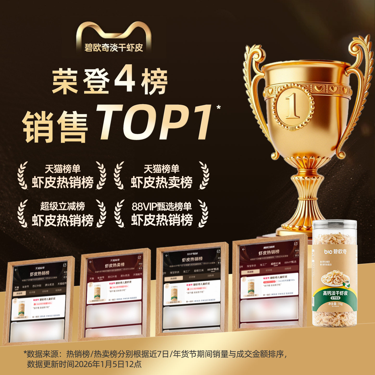 碧欧奇高钙虾皮儿童无添加盐淡干小虾米干货调料送婴儿宝宝辅食谱,淘宝优惠券,粉丝福利购,淘宝优惠卷