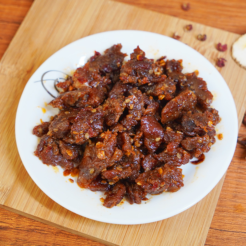 九匠牛烧烤/麻辣味牛肉含肉筋有嚼劲解馋熟食零食真空独立包装