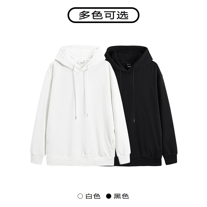 GXG男装 多色休闲加厚连帽卫衣 23年冬季品GEX13130524 - 图1