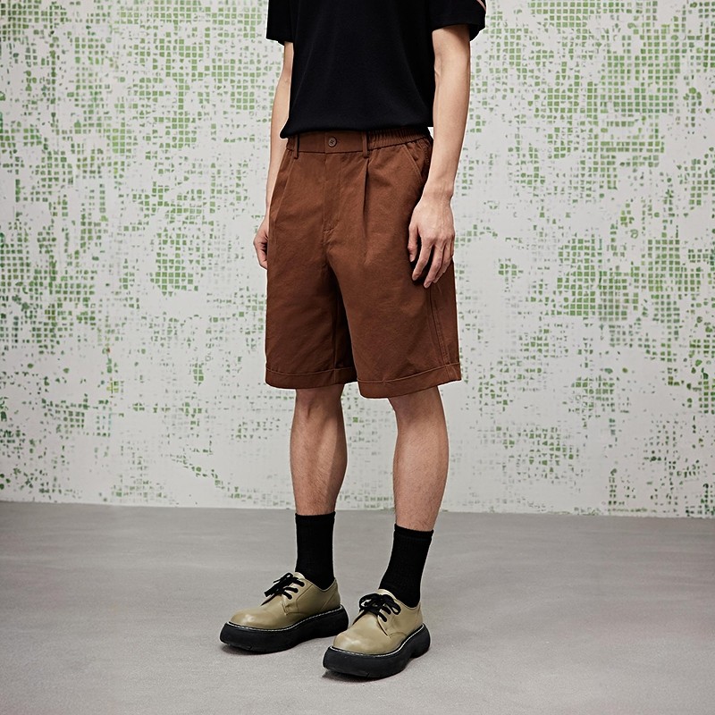 [商场同款]GXG男装 休闲短裤简约通勤五分裤25夏新品G25X222031,淘宝优惠券,粉丝福利购,淘宝优惠卷