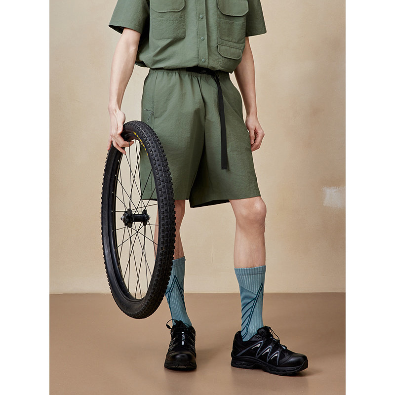 GXG男装 腰带扣工装短裤休闲通勤五分裤子25年夏季新品G25X222021,淘宝优惠券,粉丝福利购,淘宝优惠卷