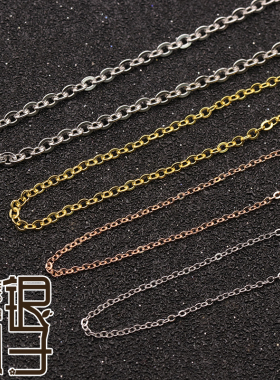 哑光无吊坠O字链女士纯银项