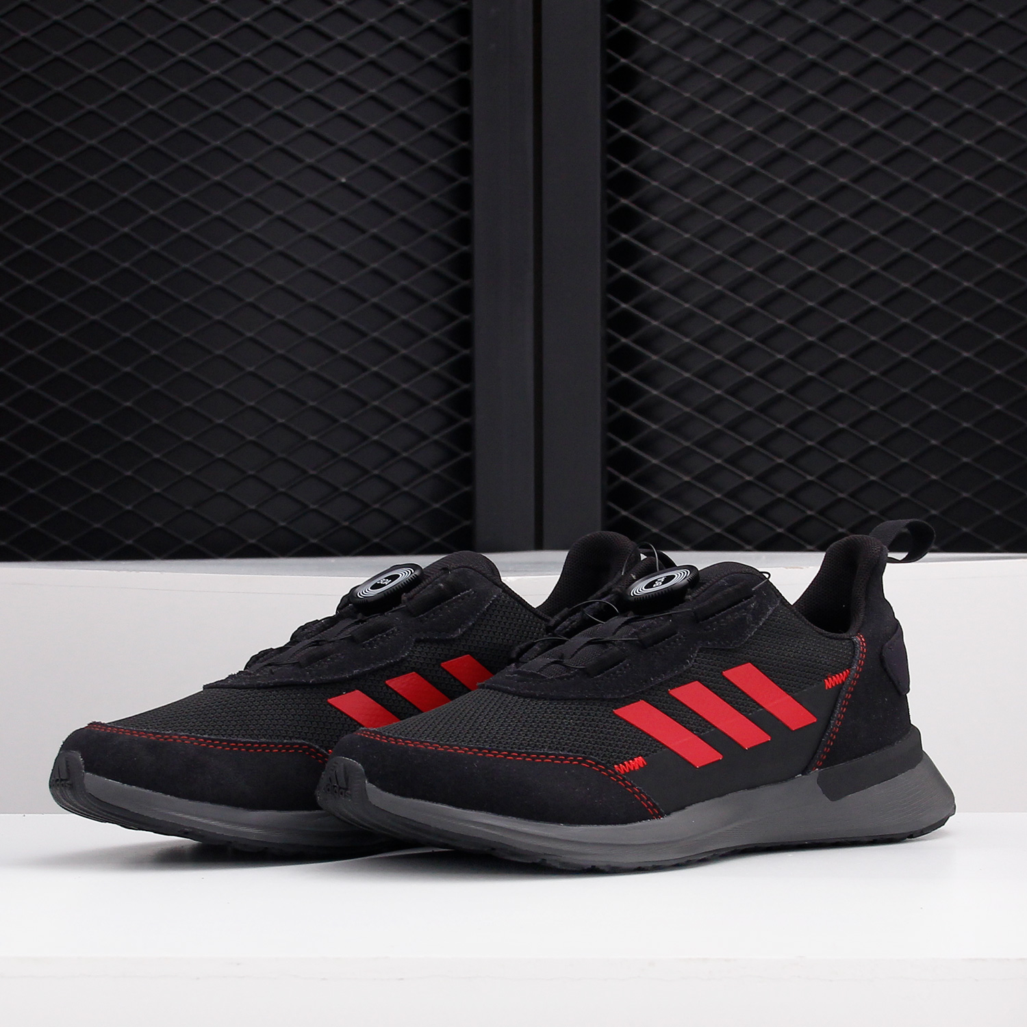 Adidas/阿迪达斯正品 RapidaRun BOA K大童运动跑步鞋FU7314-图1
