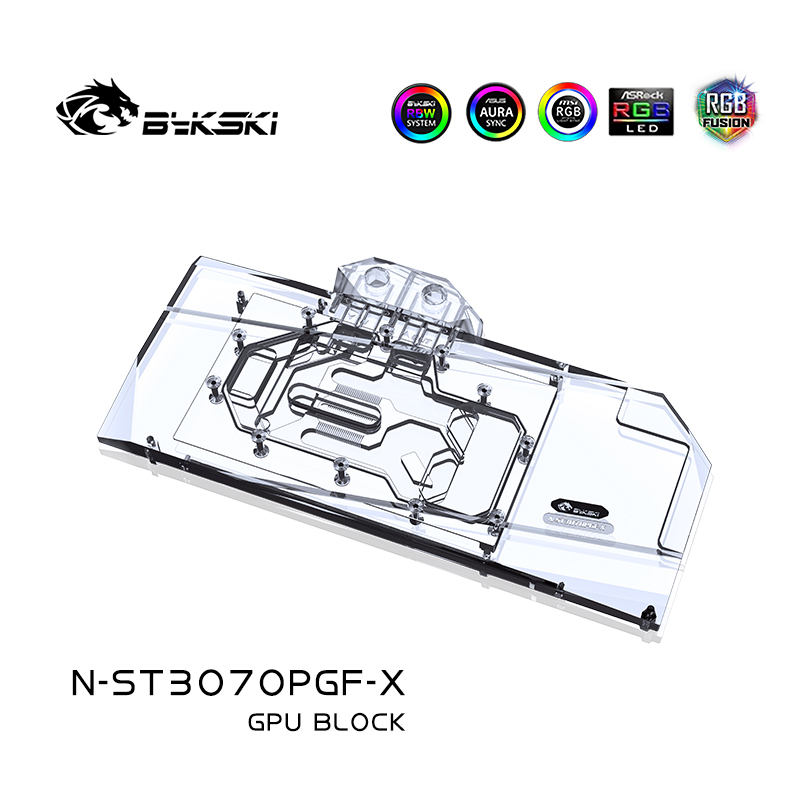 Bykski N-ST3070PGF-X 显卡水冷头 索泰Zotac RTX3070 8GD6 PGF - 图1