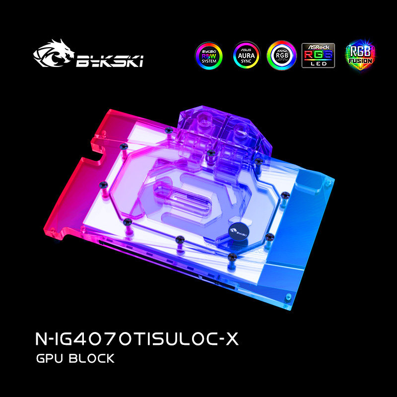 Bykski N-IG4070TISULOC-X显卡水冷头 七彩虹RTX 4070Ti OC16GBV2 - 图3