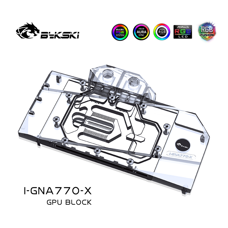 Bykski I-GNA770-X 显卡水冷头 GUNNIR Intel Arc A770 16GB - 图1