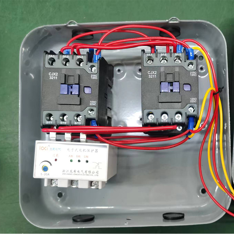 电动机正反转启动器正反转控制箱三相380V搅拌机卷扬机倒顺开关-图1