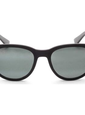 代购MauiJim男士太阳镜偏光防紫外线抗强光高清视野黑色圆形框