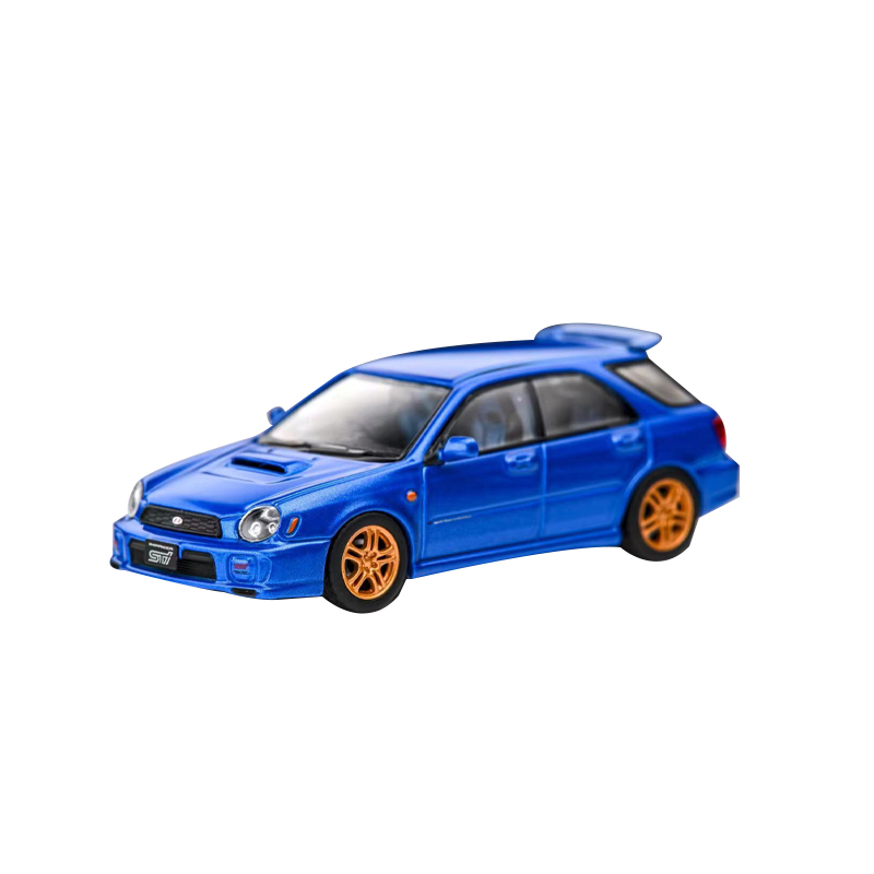 斯巴鲁翼豹 WRX STi 8代 Furuya 1:64瓦罐旅行车仿真合金汽车模型 - 图3