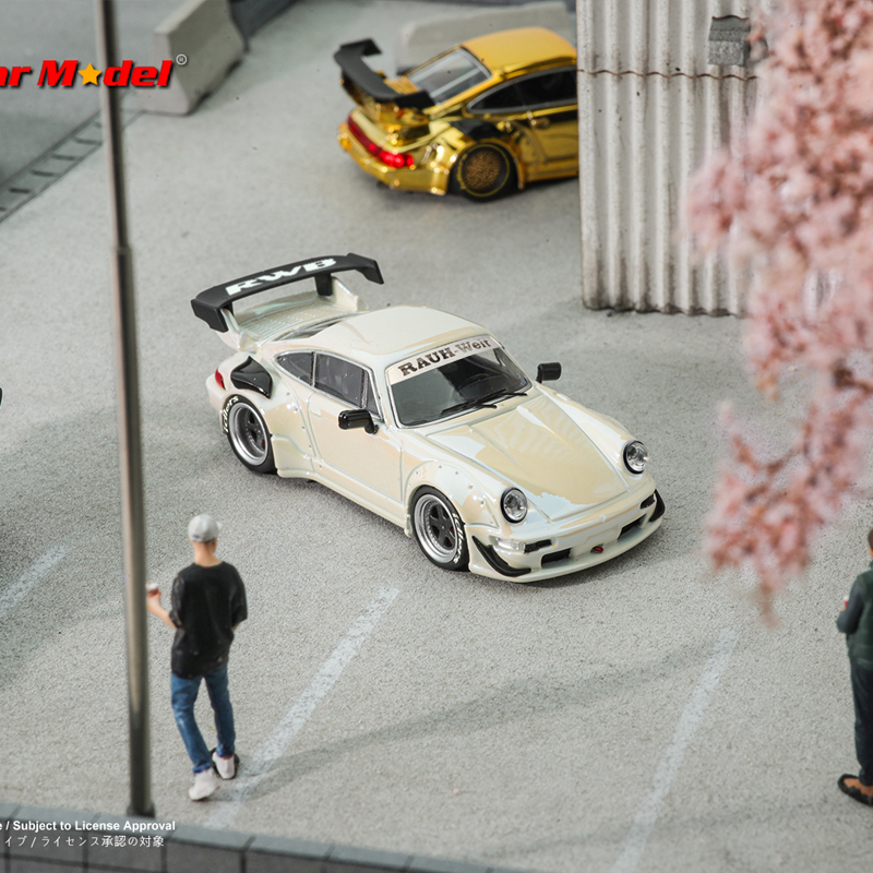 保时捷911 964 GT尾翼版Star Model1:64 RWB宽体仿真合金汽车模型-图2