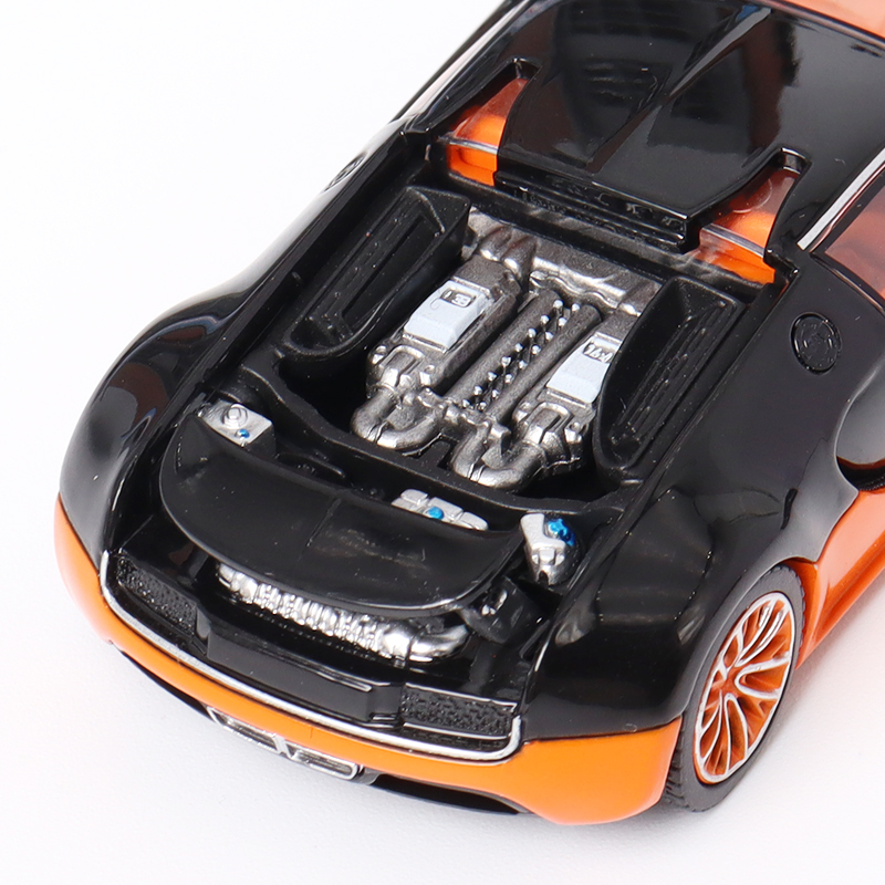 布加迪威龙Veyron Super Sport Mortal1:64威航仿真合金汽车模型-图2