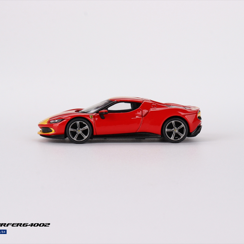 限量收藏法拉利 Ferrari 296GTB BBR原厂 1:64仿真合金汽车模型-图0