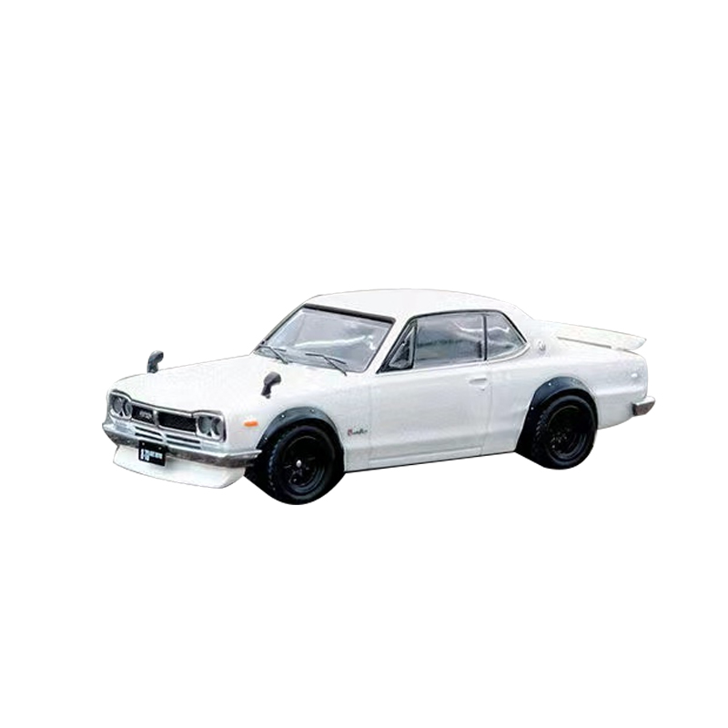 尼桑SKYLINE 2000 GTR INNO 1:64 KPGC10天际线仿真合金汽车模型-图3