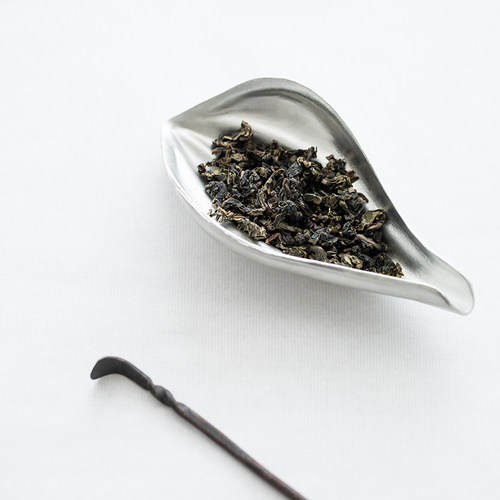 草木祠 禅意茶则手工锡莲瓣赏茶荷醒茶则茶匙勺功夫茶具茶道配件 - 图0