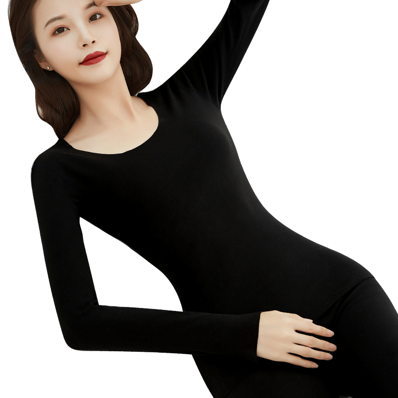 恒温自发热无痕保暖紧身内穿棉毛衫 麦诗鹿保暖套装