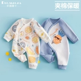 Зимний детский удерживающий тепло стеганый комбинезон для младенца для новорожденных, 2 шт, осенний сезон