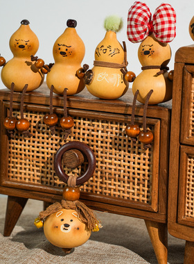 手工小葫芦福禄卡通桌面摆件