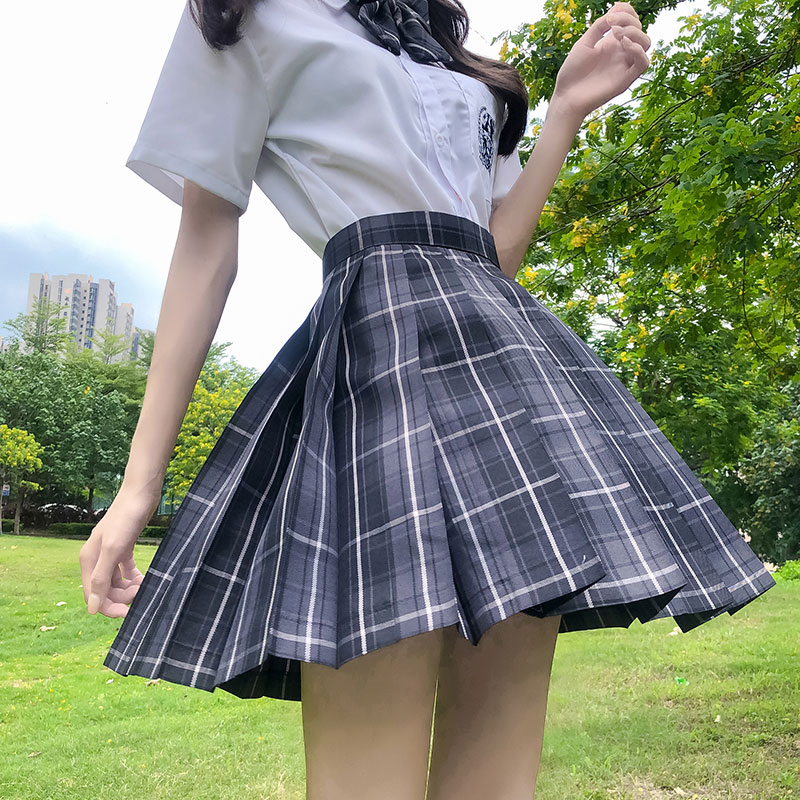 jk制服裙正版装套装学生百褶裙全套学院风温柔一刀少女格裙子日系