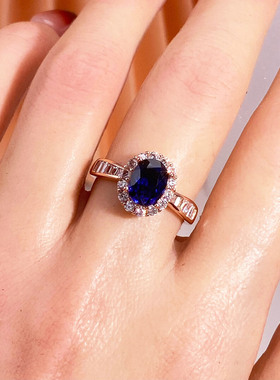 流行小蛮腰戒托空托S925纯银镶嵌椭圆戒指空托活口轻奢小众高级感