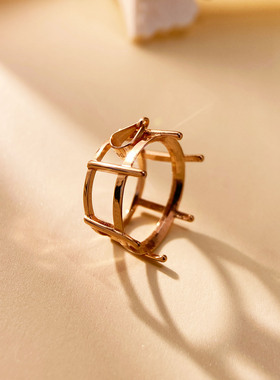 简约六爪圆形3-20mm吊坠空托