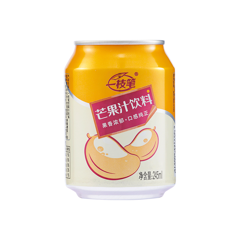 一枝笔芒果汁饮料浓缩果汁风味饮品245ml*10罐装整箱芒果果味饮品 - 图3