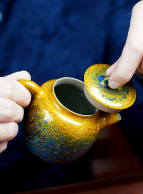 非遗大漆茶具套装高档茶壶茶杯