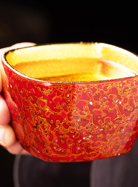 大漆茶具主人杯非遗漆器品茗杯子