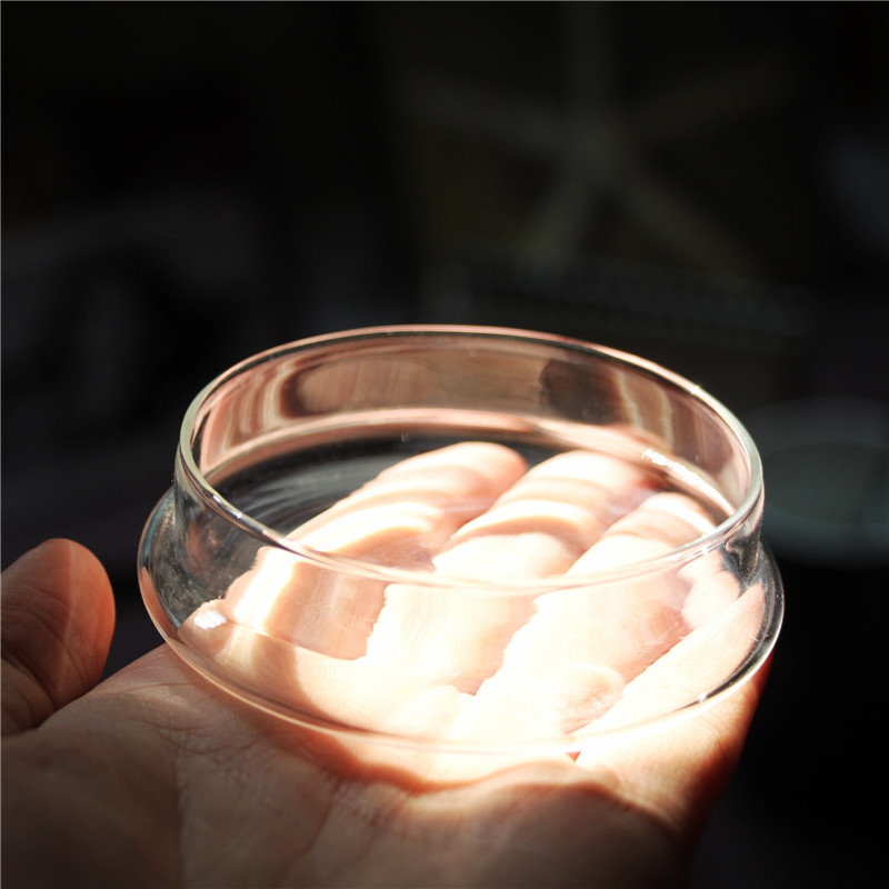 玻璃杯盖子 圆形马克杯玻璃杯盖透明玻璃茶壶盖杯盖子 水杯盖配件