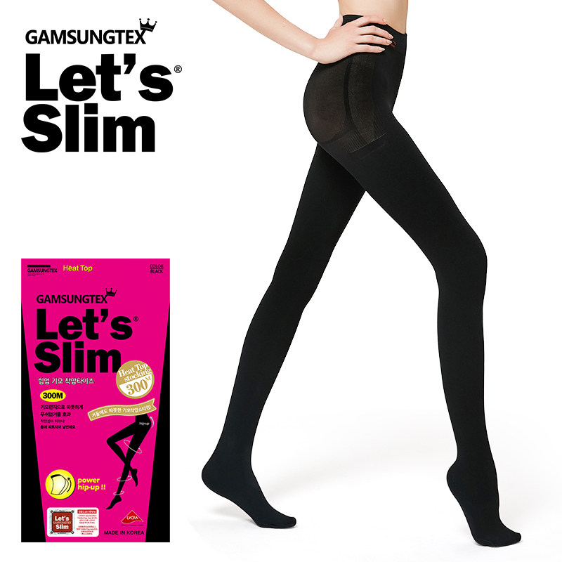 韩国gam letsslim秋冬加绒瘦腿袜 gamsungtexletsslim连裤袜/打底袜