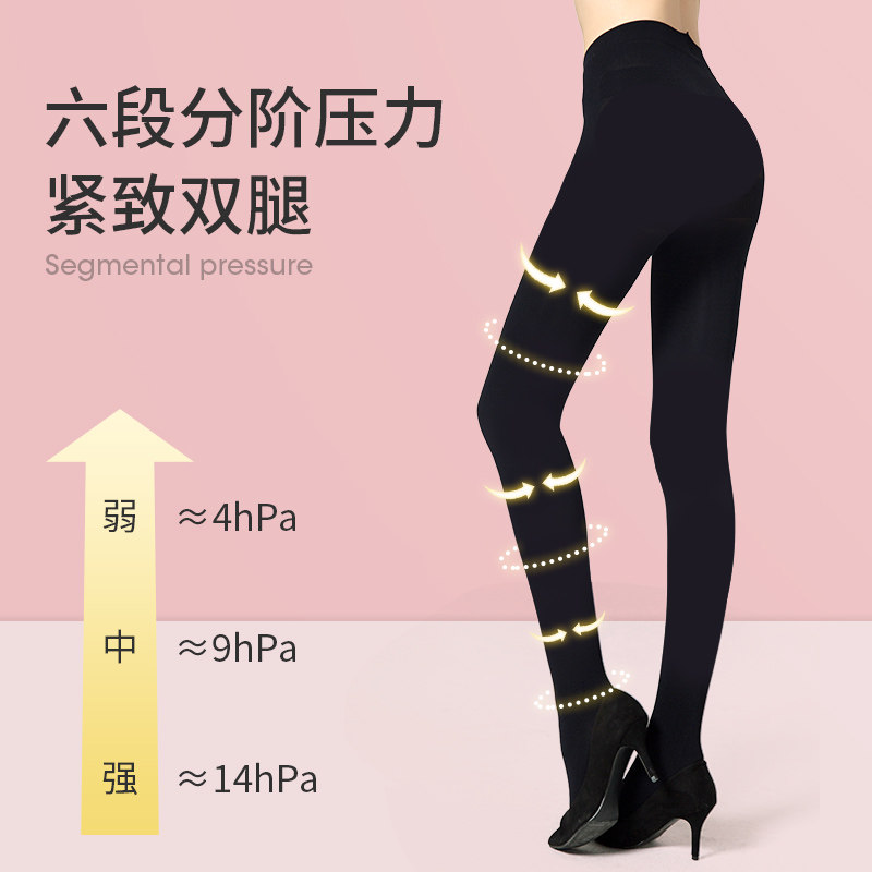 韩国lets slim复合远红外线瘦腿袜 gamsungtexletsslim连裤袜/打底袜