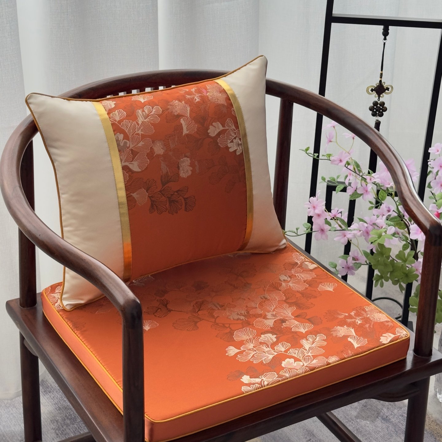 新中式高端提花椅垫防滑沙发椅子坐垫轻奢圈椅茶椅座垫可拆洗定制,淘宝优惠券,粉丝福利购,淘宝优惠卷