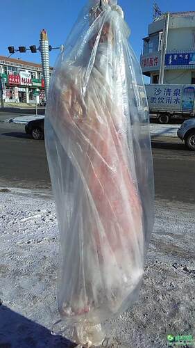 羊肉袋羊猪肉白条袋塑料袋平口袋防尘袋高压袋包装食品全新料透明 - 图0