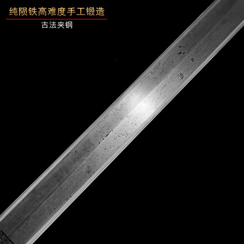 未开刃帝王陨铁剑陨石宝剑龙泉查长伟大师陨铁剑龙泉禾字号宝剑 - 图1