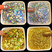 Gold Powder Flash Powder Laser Seven Color Flash Powder DIY Handmade Bright Sheet Silver Flake Silicon Algae Clay Real Stone Lacquer Beauty Stitch Gold Scallion Powder