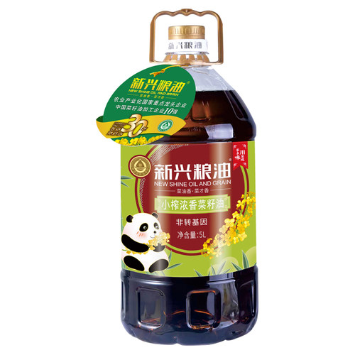 新兴粮油四川小榨浓香菜籽油正宗非转基因纯正浓香桶装食用油5升 - 图3