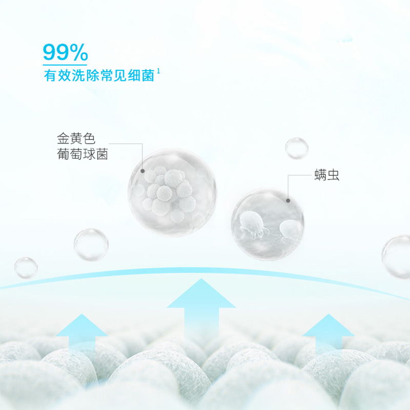 王子菁华Ka超浓缩洗衣液900ml*3强效去污型手洗机洗除菌除螨留香