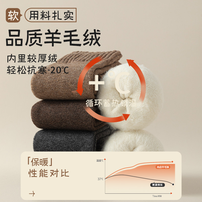 羊绒过膝袜子女秋冬季护膝袜套加绒加厚保暖高筒女款护膝盖长筒袜,淘宝优惠券,粉丝福利购,淘宝优惠卷