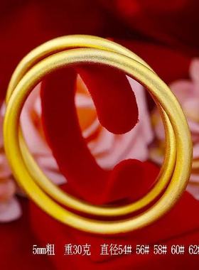 爆款黄金色越南适用手链沙金手鐲女传承复古法铜镯色仿真黄金色