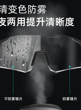 骑行眼镜变色防雾日夜两用户外专业运动防风跑步骑车自行车护目镜