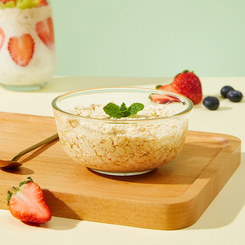 阴山优麦低GI燕麦片420克(内含14条)营养早餐麦片内蒙古裸燕麦-图1