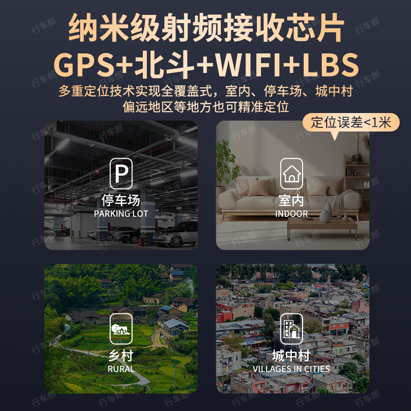 GPS定位器汽车车载车辆追踪跟踪神器追跟超长待机北斗5G订位定仪 - 图1