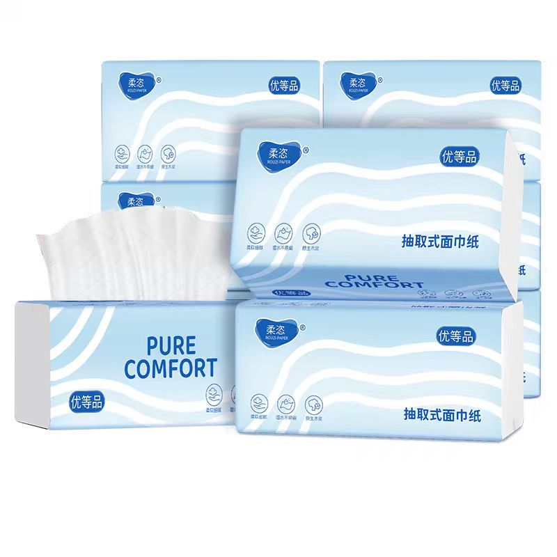 【补贴+金币7入手】巨无霸抽纸420张*5包