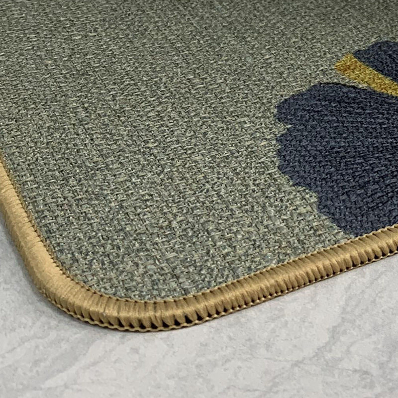 Linen entrance door mats, carpet door mats, bedroom simple kitchen bathroom bathroom non-slip absorbent foot mats