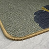 Linen entrance door mats, carpet door mats, bedroom simple kitchen bathroom bathroom non-slip absorbent foot mats
